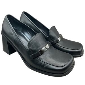 Ipanema Black Heeled Loafers